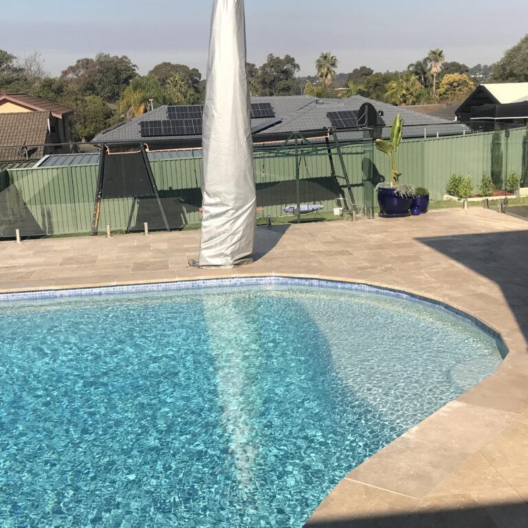 After photo of pool renovation
