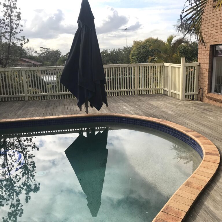 Before photo of pool renovation